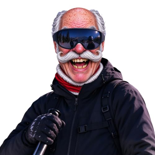Funny Christmas Santa Ski Mask 3D Printed Realistic Balaclava - image 4