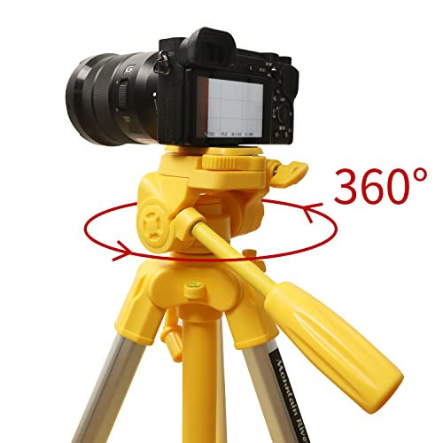 Image of Lightweight Video Camera Tripod 69-148cm with Carry Bag,Max.Payload 4KG,with Quick Release Plate,Designed for Phone,DSLR,Monitor,Ring Light