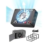 カメラ用冷却ファン, Moman(モーマン) FS04A カメラ冷却ファン 静音 アルミ製 リアルタイム温度表示 Type-Cポート付き ソニー/キヤノン/フジフイルムとの互換性あり A7M4/ZV-E1/A6700/A7C2/70D/ZV-E10/ZV1/A7C/FX3/R6/R7/X-T4/XS10に対応