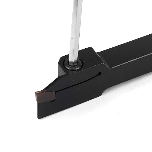 Miniatura 3 de YUFUTOL Soporte de separación de ranurado de torno indexable de 12 "x 12" QA08R-20 con 1 pieza de inserción de carburo GTN-2 Herramienta de corte de