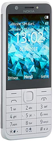 Nokia RM de 1172 Teléfono Móvil 230, 7,11 cm (2,8 Pulgadas) (Dual SIM, Reproductor de mp3, Lector de Tarjetas MicroSD, 1200 mAh batería, Linterna) Plata