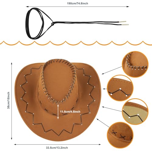 Women Fringe Vest 70s Western Cowgirl Outfits Vest Top Hippie Sleeveless Tassel Jacket with CowboyHat and Necklace2