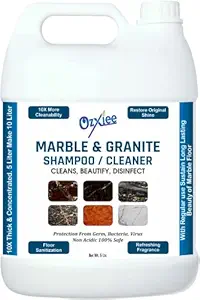 Ozxiee Marble & Granite Floor Cleaner Shampoo (5L) For a Deep Clean | For a Streak-Free Marble Cleaner