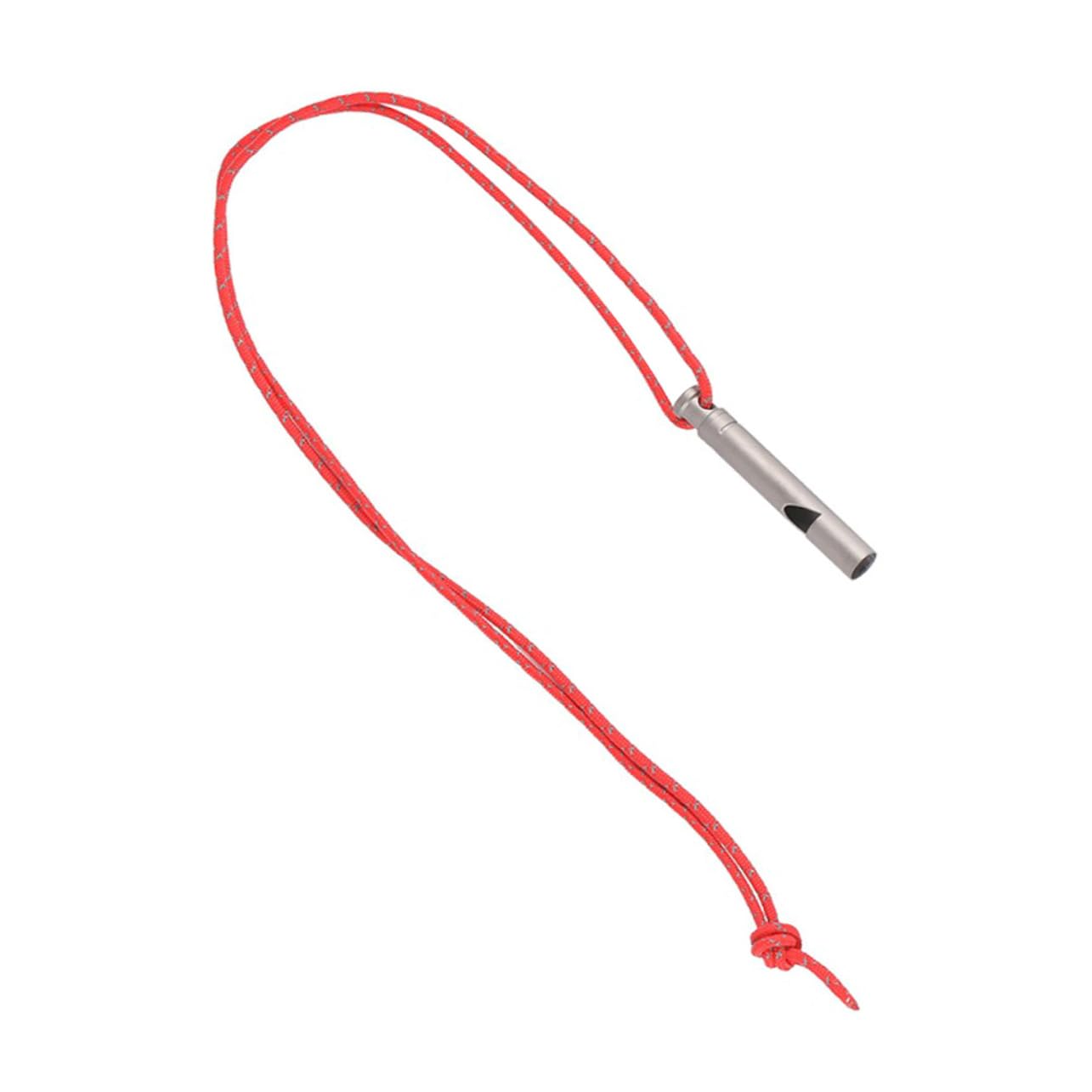 Titanpfeife Notfall Pfeifen Pfeifen Mit Lanyard Sportpfeife Mit Lanyard Wandern Sport & Freizeit Notpfeife Party Metallpfeife Mit Lanyard Pfeift Masse Silver