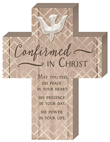 Abbey Gift (Abbey & CA Gift 8"x6" Confirmation Boxed Wood Cross W/Easel, 8" x 6" x 1" inches, Multi