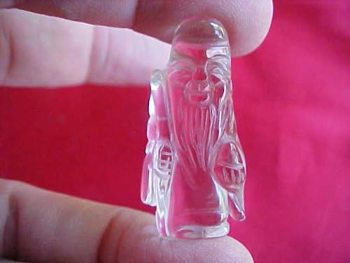 A3518 Gemqz Clear Quartz Carved Mini Confucious Cute !!!!