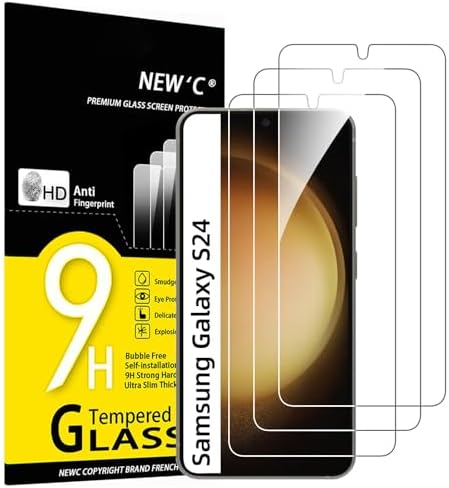 NEW'C for Samsung Galaxy S24 5G Screen Protector Tempered Glass HD Clear