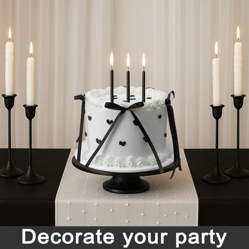 image for Remerry 6 Inch Black Bow White Round Fake Cake Funny Birthday Cake Dec