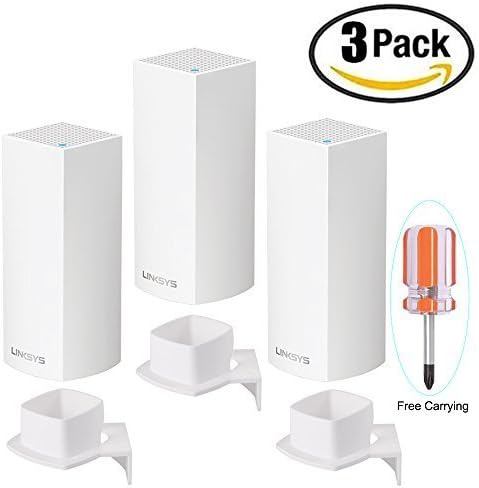 Wall Mount Holder for Linksys Velop Tri-Band Whole Home WiFi Mesh System（3 Pack）