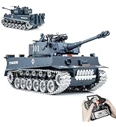 AoreSpty RC Tank That Shoots BB Pellets &amp; Water Bombs - 1:18 Scale Military Toy with Infrared Bat...