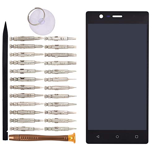 Image of LCD Screen Display Digitizer Touch Panel Without Frame Screen Replacement for Nokia 3(Black)