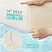 Comfort Spaces King Cooling Sheets, Moisture Wicking Coolmax Sheets, Soft, Colorfast Sheet Set, Cooling Bed Sheets for Hot Sleepers, Elastic Deep Pocket Fits Up to 16