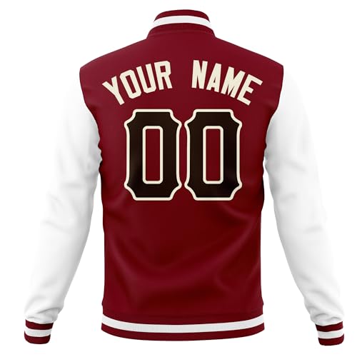 Custom Men’s Lightweight Bomber Jacket Windbreaker Varsity Jacket Personalized Stitched Team Name Number2