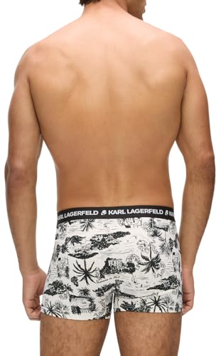 Karl Lagerfeld pack 3 bóxers de hombre estampados tipo trunk cómodos 6