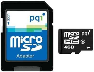 pqi 4GB Class 6 microSDHC Memory Card w/SD Adapter