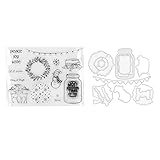 RASTKY Transparenter Weihnachtsstempel für Scrapbooking, Transparenter Stempel für DIY-Kreationen...