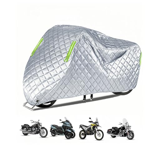 Herbst Winter Motorrad Abdeckung für Yamaha SR400 1978-2021 Anti-Schnee Anti-Regen Motorrad Abdeckungen 210D Oxford im Freien Schwere Leistung für Cruiser/Sporträder/Roller/Off-Road/Abenteuer