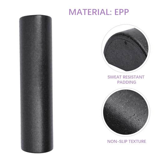 Epp Foam Yoga Roller Black 60cm Half-Round Smooth Exercise Roller para masaje muscular y alivio de espalda miniatura 5