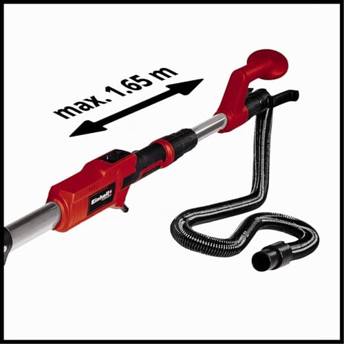 Einhell Trockenbauschleifer TE-DW 225 X (750 W, wechselbarer Schleifteller, Bürstenkranz gefedert, bis 165 cm Teleskop-Stiel, inkl. Schleifscheiben + Gitterleinen im Koffer)