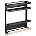 Portaspezie magnetico da cucina, frigorifero, scaffale pieghevole per erbe e bagno, organizer per frigorifero, porta fazzoletti da appendere in carta