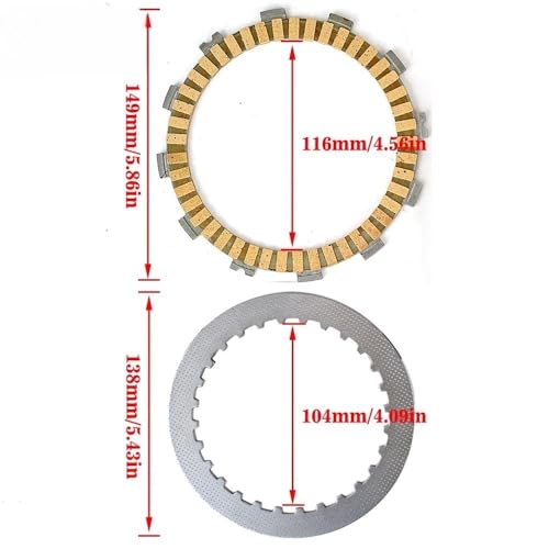 Disques de friction d'embrayage haute résistance pour moto CRF450R - 6
