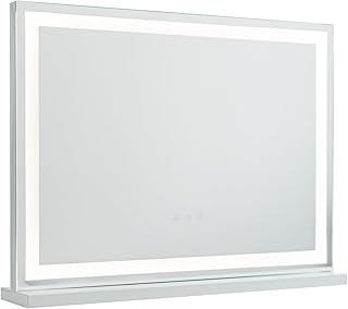 Comprar Flamingueo Espejo Maquillaje con Luz - Banda LED - 3 Modos de Luz - Intensidad Ajustable - Control Táctil - Vanity Mirror - Blanco - 58x12x43cm