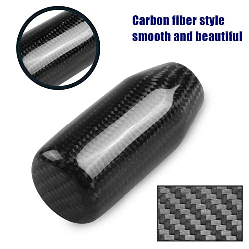 Ryanstar Racing SK091 Ryanstar Universal Gear Shift Style Knob,Car Modified Carbon Fiber Stand Head Manual Transmission Shift Lever Knob Head Wave Stick Shift Knob thumb #2
