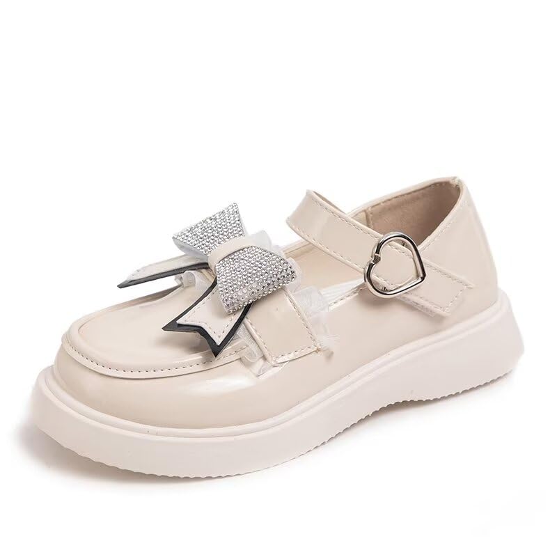 Girls Dress Shoes Wedding Party Heel Mary Jane Princess Bow Shoes