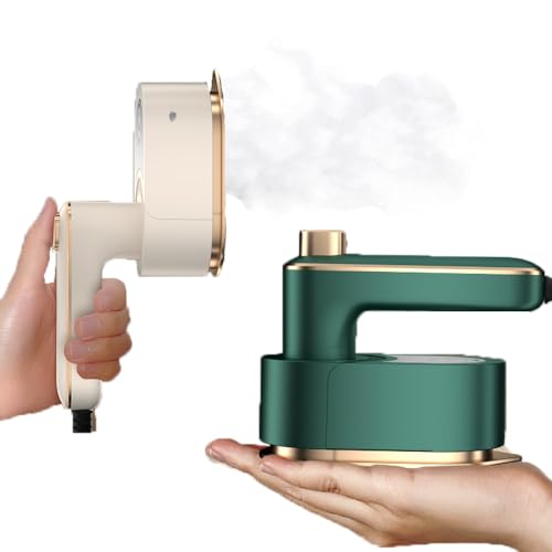 BSLVWG Mini Handheld Clothes Steamer,No Ironing Board Needed,30-Second Fast Heat-up,50ml Detachable Water Tank,Garment Fabric Wrinkles Remover,Travel Iron,Garment Steamer for Home Travel (Green)