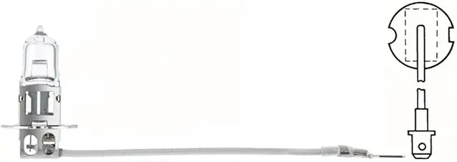 Lâmpada H3 Halógena HELLA 24V 70W - Heavy Duty - PK22s