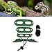 Small Reptiles Animals Harness Soft Adjustable Bearded Dragon Leash Lizard Pet Traction Rope (Green Wings)