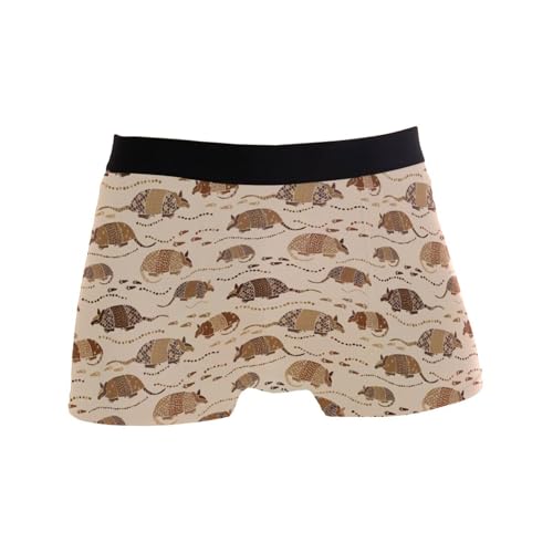 peiyeety Calzoncillos bóxer Desert Armadillo para Hombre