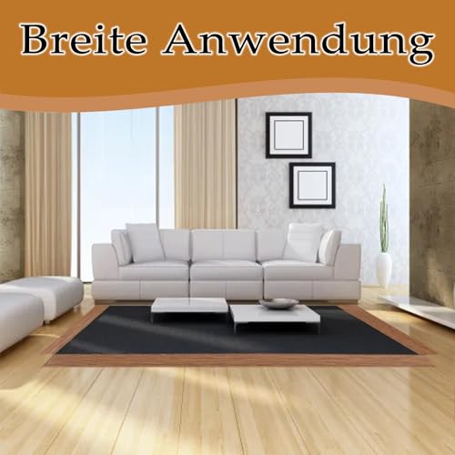 Übergangsprofil Selbstklebend,4 cm Vinyl Boden Abdeckleiste,Braune Holzmaserung Übergangsleiste,Bodenprofil Schiene Laminat, Übergangsschiene Bodenprofil zum Kleben für Fliesen Laminat & Parkett
