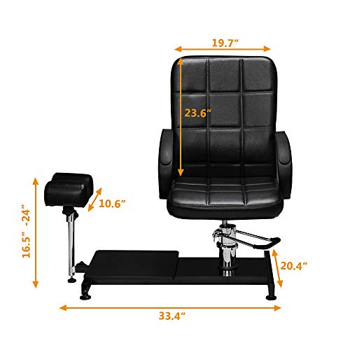 Pedicure Unit Chair With Hydraulic Chair & Foot Rest, Foot Massage Station Nail Spa Furniture, Perfect For Beauty Salon Home Use #TOP2