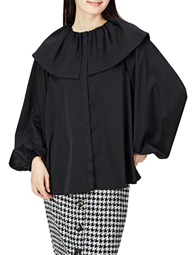 ［ミラオーウェン］ ラッフルカラーボリュームスリーブブラウス 09WFT221103 レディース BLK 0