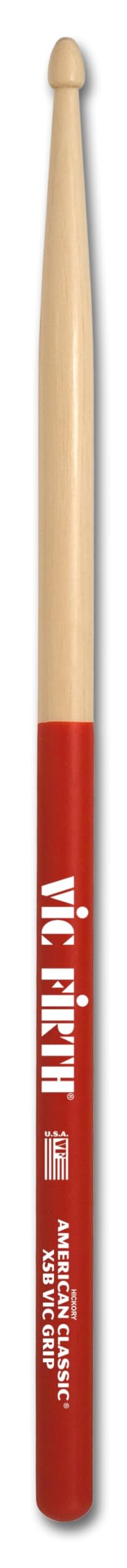 Vic FIrth - American Classic® Extreme Drumsticks X5BVG Vic Grip - American Hickory - Wood Tip