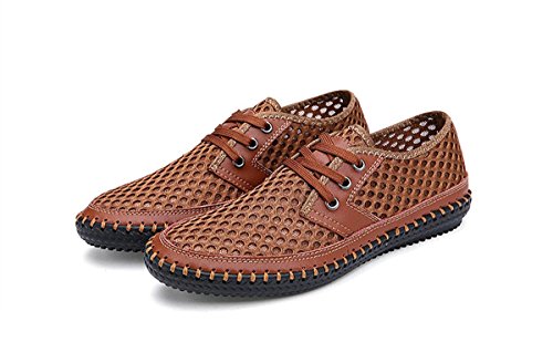 MIXSNOW Men's Poseidon Slip-On Loafers Water Shoes Casual Walking Shoes Brown45