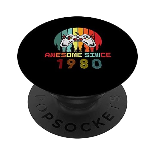 Impresionante Desde 1980 Cumpleaños 1980 Vintage PopSockets PopGrip Intercambiable