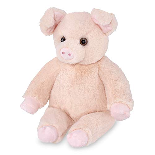 Bearington Oinkers Soft Plush Pig Stuffed Animal, 15 Inches