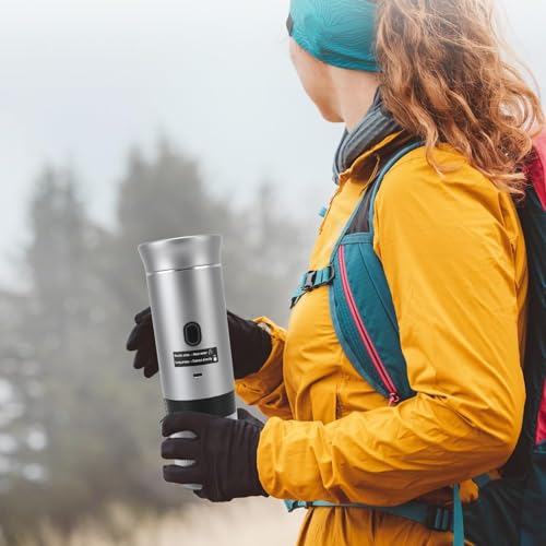 Cafetera portátil con batería, capacidad 120 mL miniatura 4