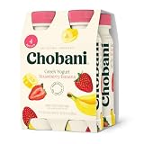 Chobani® Low-Fat Greek Yogurt Drink Strawberry Banana 7 fl oz 4PK