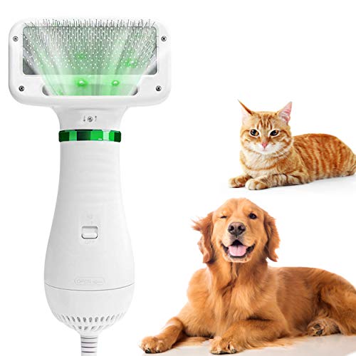 Slicker Brush for Dogs with Pet Hair Dryer 2 in 1 Dog Dryer 