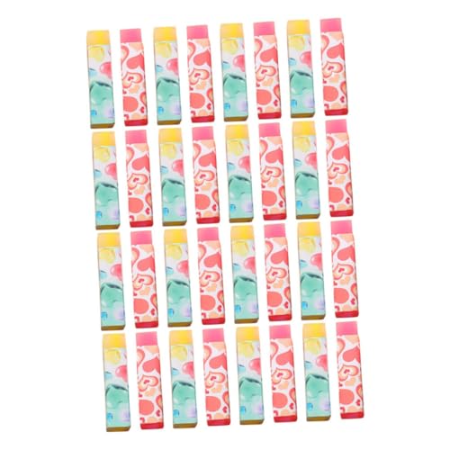 CLISPEED Gomas de Borrar Diminutas en Forma de Corazón 32 Unidades Borradores Kawaii de Papelería para Material Escolar Infantil Recuerdos para Fiestas y Premios en Aula Diseño