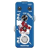 Keytars Analog Compression Pedal for Electric Guitar Bass Comp Guitar Effect Pedal True Bypass(KTS-3