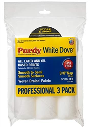 Purdy White Dove Roller Cover, 9 x 3/8 in., 3 count (863000)