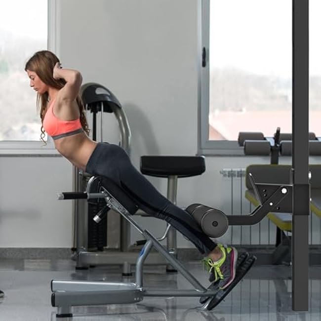 Nordic Hamstring Curl Attachment for 2 x 2 or 3 x 3 Power Rack, 6 Height Adjustable Leg Hold Down with Leather Surface for Home Gyms