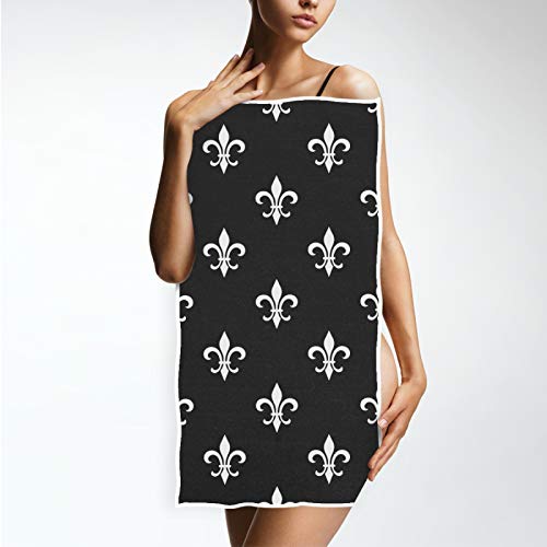 Susiyo Golden Fleur Lis Hand Towels Soft Highly Absorbent Large Hand Towels Fashion Print Fingertip Towels Bath Towel Multipurpose For Hand Face Bathroom Gym Hotel Spa (30 X 15 Inch) #TOP3