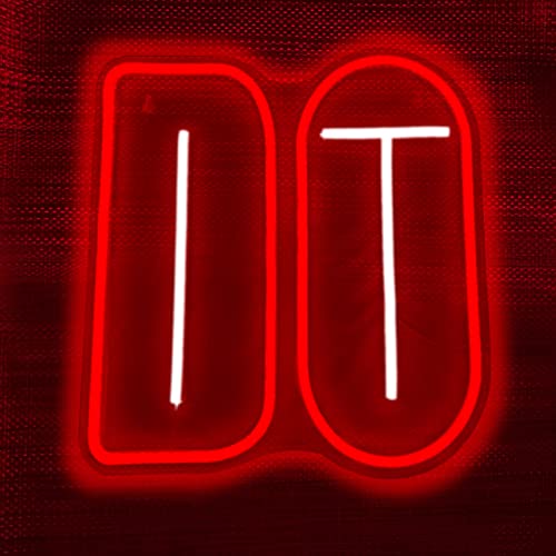 DO IT Neon Lights for Bedroom Wall Sign Motto Led Neon Signs Bar Letter Do It Neon Signs for Wall Decor Sign Words Neon Silicone Tube Words Acrylic Room Decor Bar Decor Signs USB-Powered 12x13 Inch