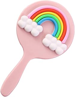 Beaupretty Hand Mirror Portable Makeup Mirror Purse Mirrors for Women Mirror Handheld Travel Purse Mirror Barber Mirror Handheld Princess Girls Mirror Makeup Accessory Beauty Mirror Colorful