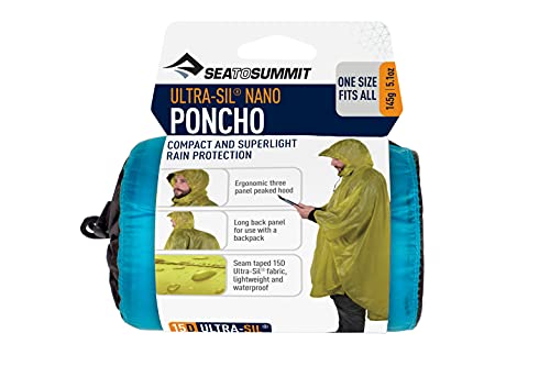 Sea to Summit Ultra-SIL Nano Poncho Raincoat and Pack Cover3